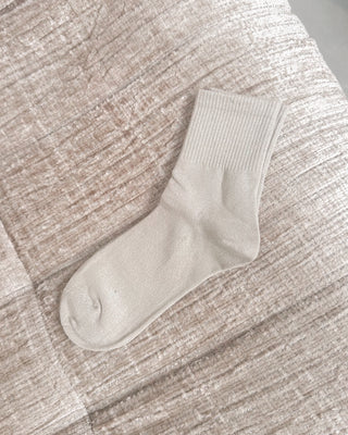 GLITTER SOCKS - BEIGE - By Lenz