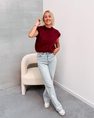 FLUFFY SPENCER - BURGUNDY - By Lenz