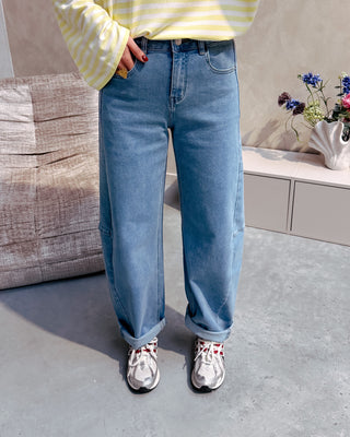 STELLA BALLOON FIT JEANS - BLUE - By Lenz