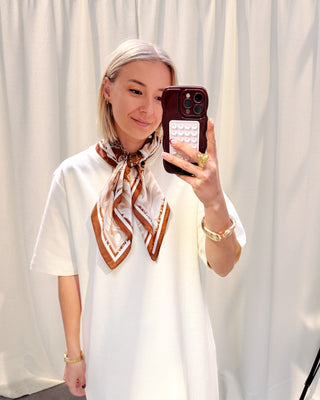 PETIT SCARF - BRONZED PRINT - By Lenz