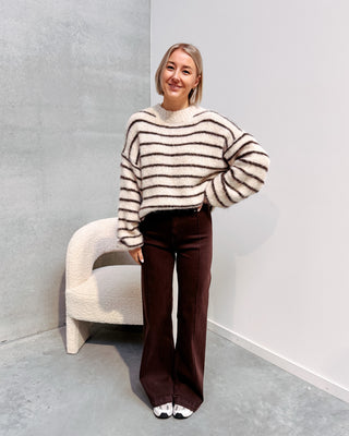 LENI TOFFEE JEANS - BROWN