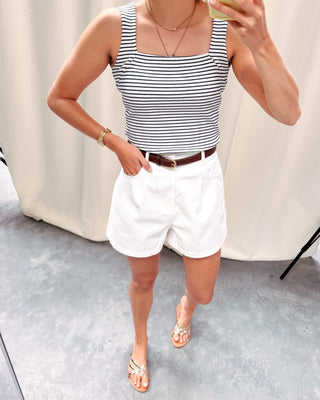 SAIL AWAY TOP - NAVY BLUE/WHITE - By Lenz