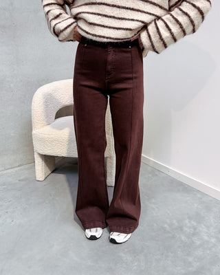 LENI TOFFEE JEANS - BROWN