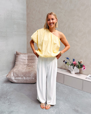 VOLUME CRUSH BLOUSE - YELLOW - By Lenz