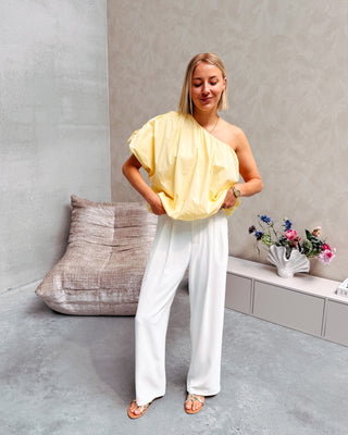 VOLUME CRUSH BLOUSE - YELLOW - By Lenz