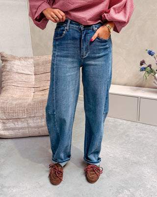 HUNTER BALLOON FIT JEANS - DARK BLUE