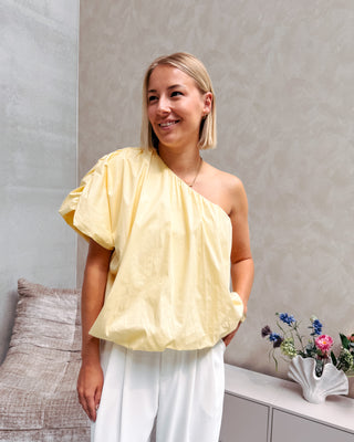 VOLUME CRUSH BLOUSE - YELLOW - By Lenz