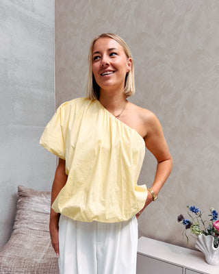 VOLUME CRUSH BLOUSE - YELLOW - By Lenz