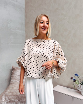 JULIETTE BLOUSE - PRETTY POLKA - By Lenz