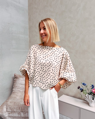 JULIETTE BLOUSE - PRETTY POLKA - By Lenz