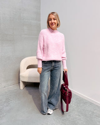 LYNN CUDDLY KNIT - ROSE