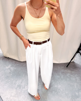 OFFICE CHIC TROUSER - WHITE - By Lenz