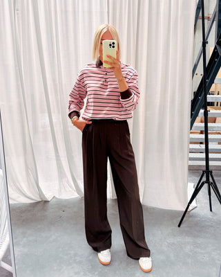 WEEKEND POLO - BROWN/PINK - By Lenz