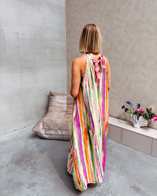 NADINE COLOR SPLASH MAXI DRESS - By Lenz