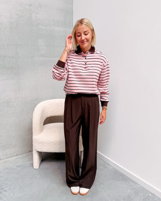 WEEKEND POLO - BROWN/PINK - By Lenz