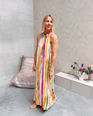 NADINE COLOR SPLASH MAXI DRESS - By Lenz