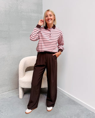 PRE-ORDER! TAILORED PANT - BROWN - By Lenz