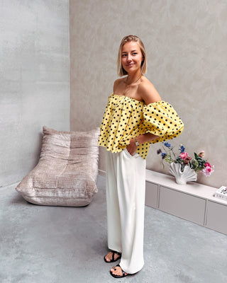 OFFICE CHIC TROUSER - ECRU - By Lenz