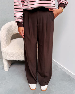 PRE-ORDER! TAILORED PANT - BROWN - By Lenz