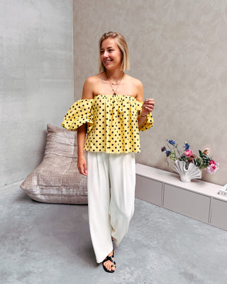 OFFICE CHIC TROUSER - ECRU - By Lenz
