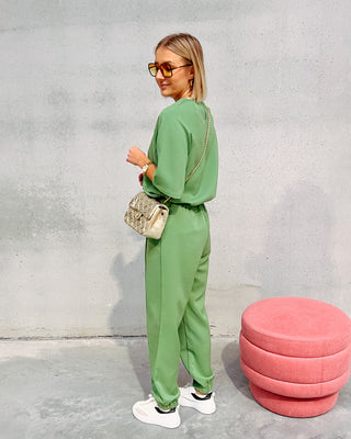 FLORENCE PANT - GREEN - By Lenz