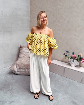 OFFICE CHIC TROUSER - ECRU - By Lenz