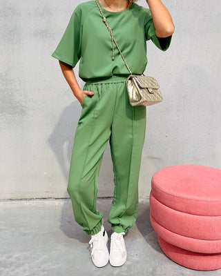 FLORENCE PANT - GREEN - By Lenz