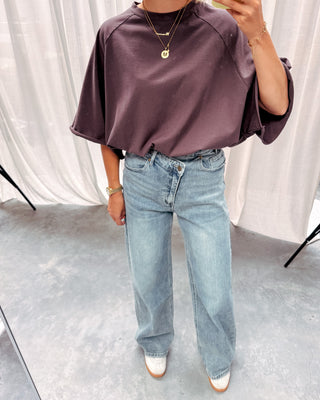 MILO OVERSIZED TEE - BROWN - By Lenz