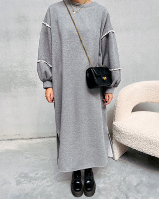LILY SWEATERDRESS - GREY - By Lenz