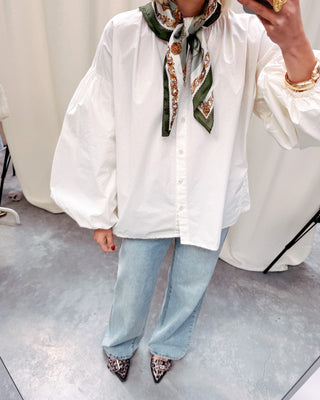 PETIT SCARF - GREEN/GOLD CHAIN - By Lenz