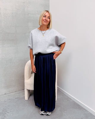 SCOTTIE SWEATER TEE - GREY - By Lenz