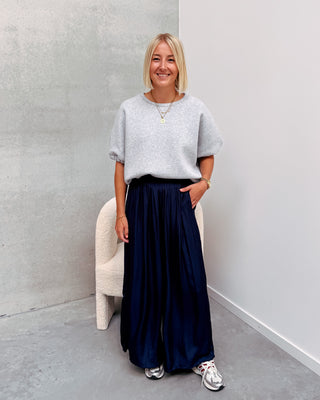 SCOTTIE SWEATER TEE - GREY - By Lenz