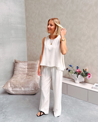 LISANNE LINEN TOP - By Lenz