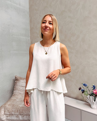 LISANNE LINEN TOP - By Lenz