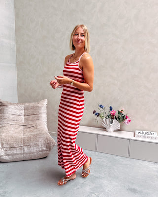 PINK LEMONADE STRIPE DRESS - By Lenz