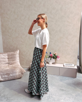 JOLENE CHECK SKIRT - By Lenz
