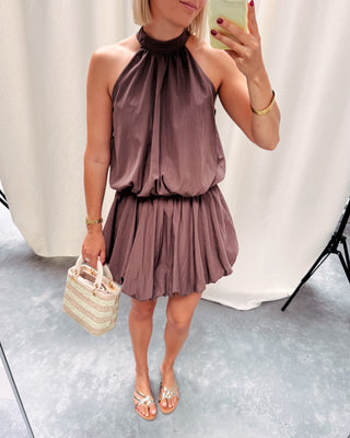 ESMERALDA COCOA DRESS - By Lenz