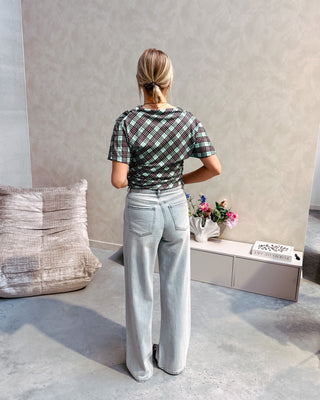 JOLENE CHECK TOP - By Lenz
