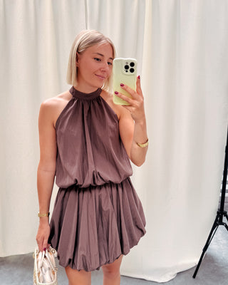 ESMERALDA COCOA DRESS - By Lenz