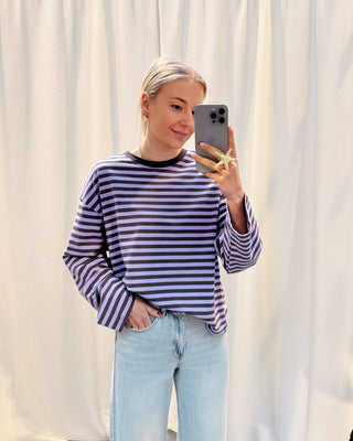 VIOLET LINES LONGSLEEVE TEE - By Lenz