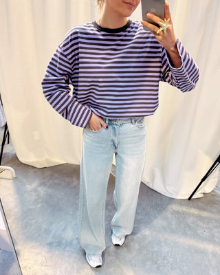 VIOLET LINES LONGSLEEVE TEE - By Lenz