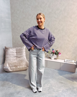 VIOLET LINES LONGSLEEVE TEE - By Lenz