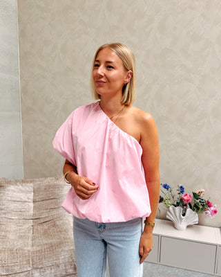 VOLUME CRUSH BLOUSE - PINK - By Lenz