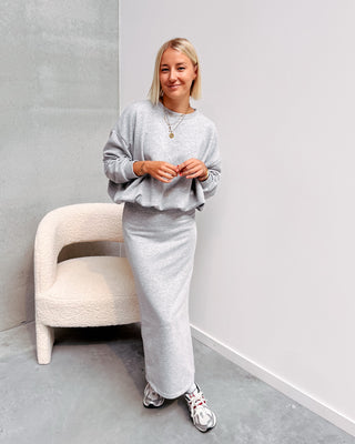 NIKKI BALLOON SWEATER - GREY - By Lenz