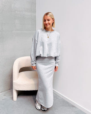 NIKKI BALLOON SWEATER - GREY - By Lenz