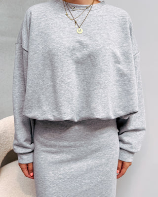 NIKKI BALLOON SWEATER - GREY - By Lenz