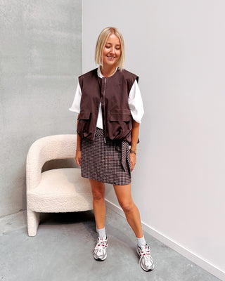 ELINE GILET - CHOCOLAT - By Lenz