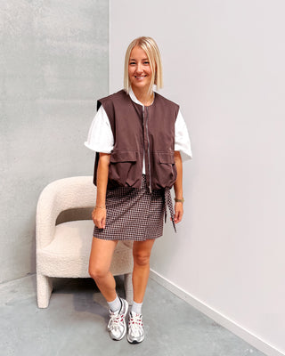 ELINE GILET - CHOCOLAT - By Lenz