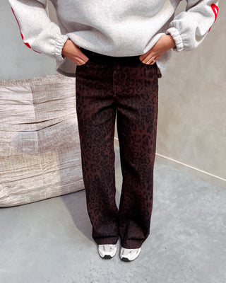 SPOTTED COCOA JEANS