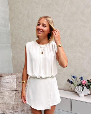 TIFFANY WHITE SKORT DRESS - By Lenz
